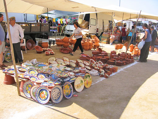 Local Hand Painted Pottery.