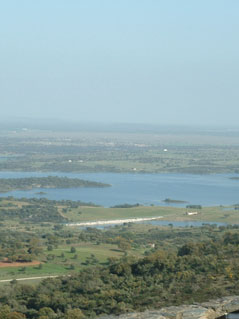 View From The Ramparts Of Monsaraz Over Alqueva Reservoir.