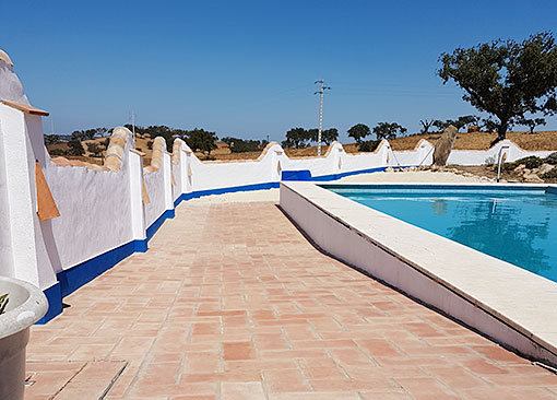 Pool Side Ramp Providing Wheelchair Access To The Water